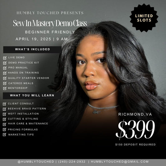 Sew-In Mastery | Live Demo Class (Deposit)