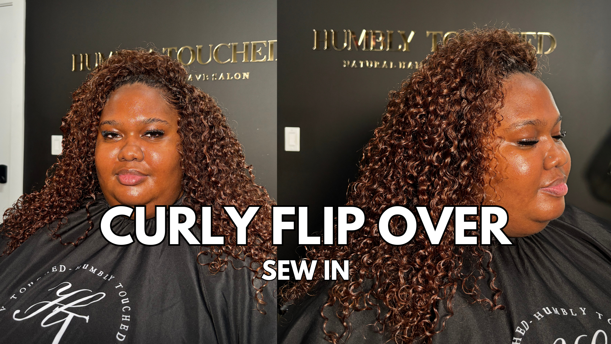 Load video: A video demonstration of a quick weave install using our Burmese curly bundles